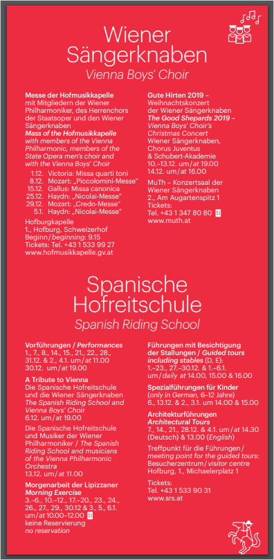wien.info 紙バージョンのイベントデータベース